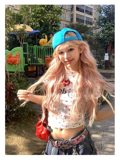 [220g 40 imitation cotton] love full print dog claw print short sleeve T-shirt women's slim short coat