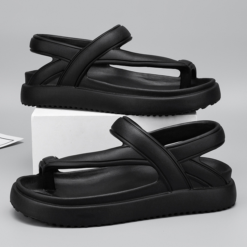 Sandalias para estudiantes de verano para hombres, conducción exterior, fondo suave, sandalias y pantuflas de playa con punta abierta de gran tamaño transfronterizo