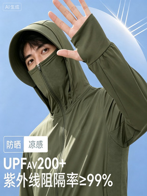 Ice Silk Sun Protection Clothing for Men 2026 Summer Uv Protection Cool Jacket Outdoor Original Yarn Sun Protection Clothing for Women Sun Protection Top