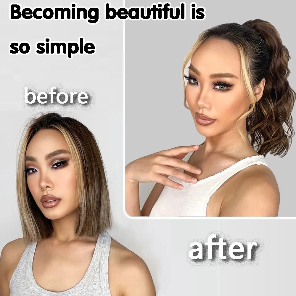 Europa y los Estados Unidos al por mayor caballo pelucca damas moda clip de garra ondulado rizado clip de garra natural esponjoso caballo