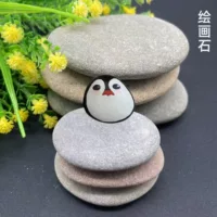 Заводская поставка сплюснутого камня для рисования DIY Творческий камень дети гусиное яйцо окрашенный камень ручной работы искусство плоский камень