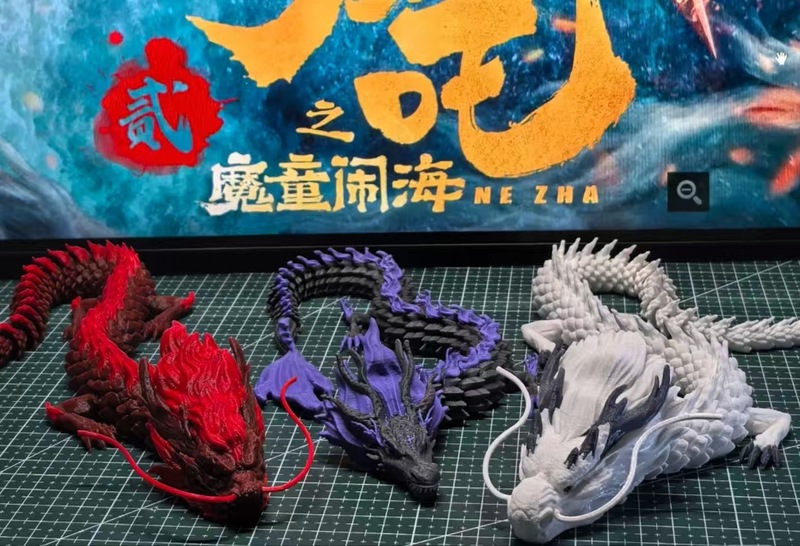 3D プリントのオウルン西海龍王オウグン龍王オウチン龍王オウシュン龍王関節可動ドラゴンおもちゃドラゴンハンド|undefined