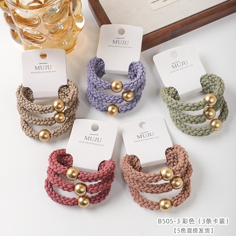 Ligas coreanas premium para cabello