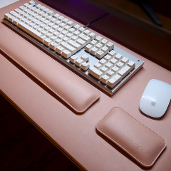 両面革puキーボードハンドキーボード手首パッド