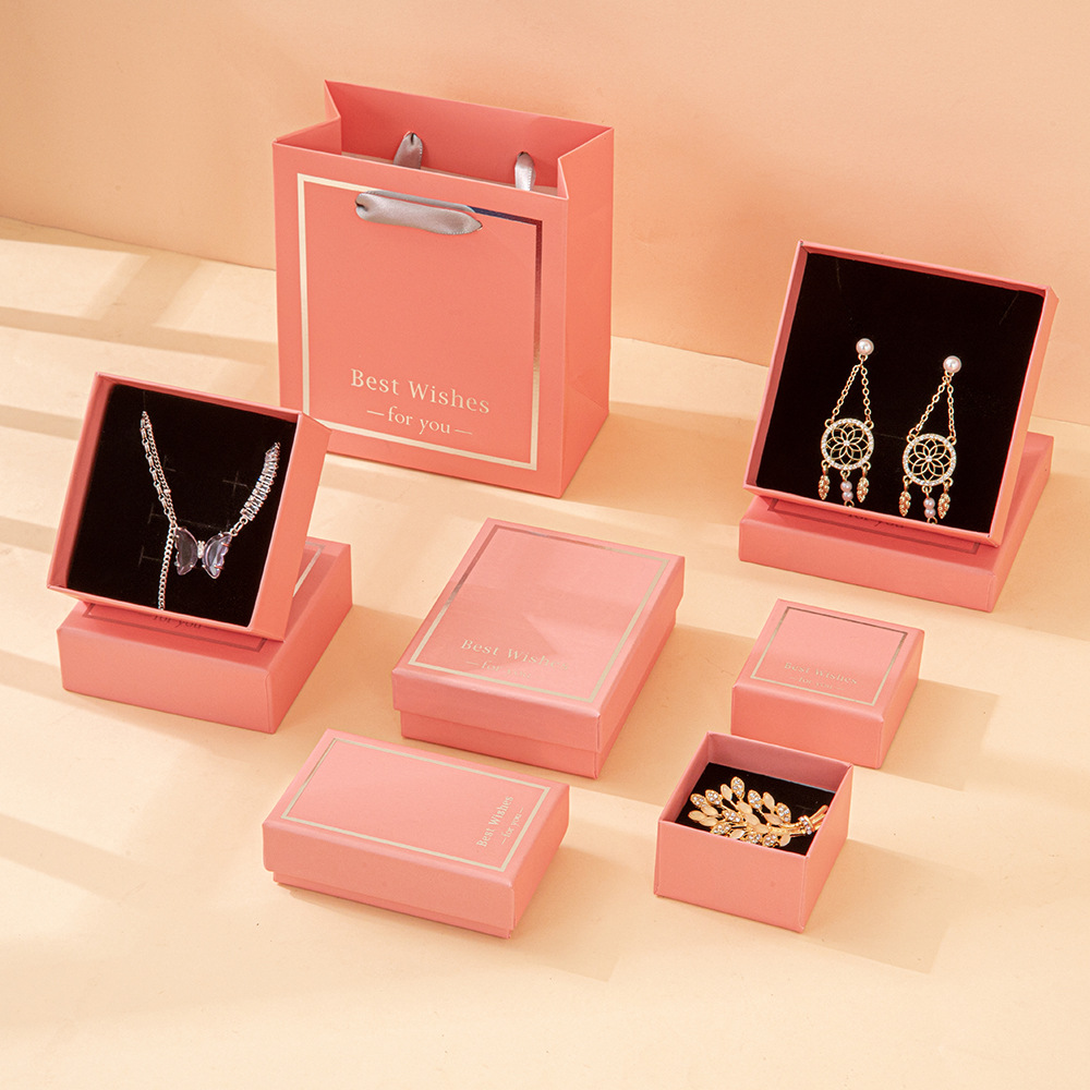 Caja de joyería púrpura lavanda bendición pulsera brazalete caja de embalaje de joyería collar anillo caja de regalo