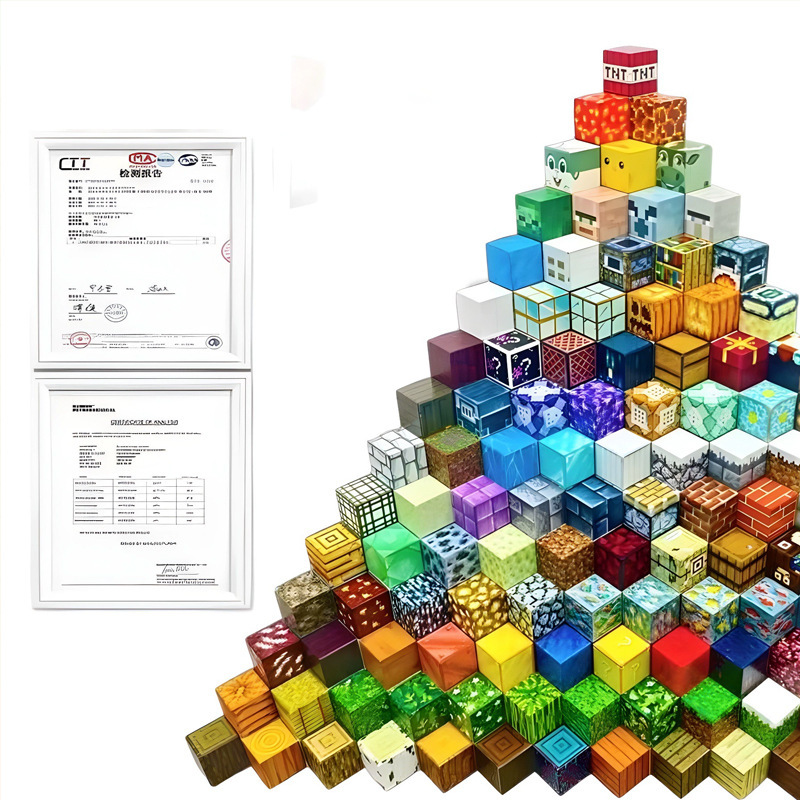Children's Magnetic Blocks DIY Building World Parent-Child Assembly Educational Magnetic Building Blocks Gift Toys Cross-Border Wholesale Children's Magnetic Blocks DIY Building World Parent-Child Assembly Educational Magnetic Building Blocks Gift Toys Cross-Border Wholesale