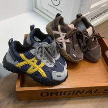 批发一件代发2025秋季新款男童时尚运动板鞋中大学生软底德训鞋