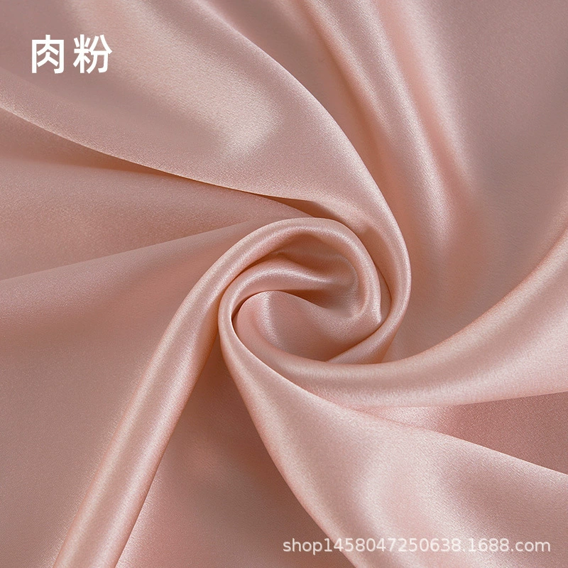 Silk fabric 100% mulberry satin, 114 cm width, 16 momme, plant‑dyed, wholesale multi‑color