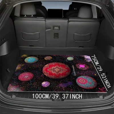 Avtomobil döşəmə paspasları — 3D vision car decoration trunk - hao-car-7-75100cm-thick-and-stain-resistant