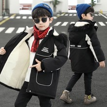 男童棉服冬季外套2025新款男孩棉衣加绒加厚派克服儿童冬装棉袄潮