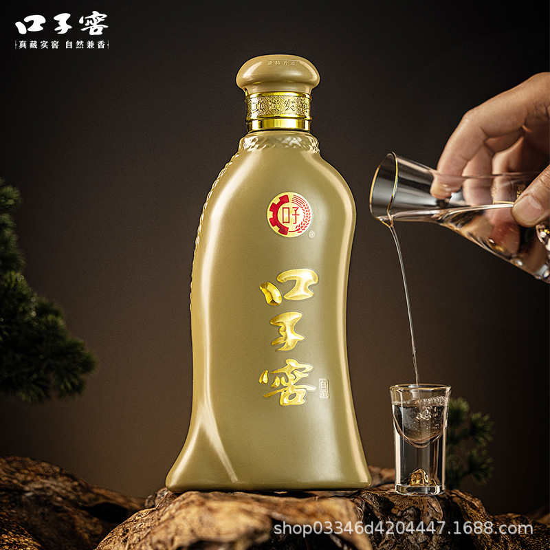 口子窖 5年型 40.8度 400ML*4瓶 整箱 纯粮食白酒 兼香型白酒