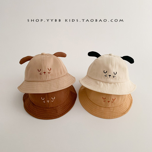 Baby hat Korean style spring and autumn thin section cute super cute fisherman hat boys and girls sun protection baby basin hat trendy