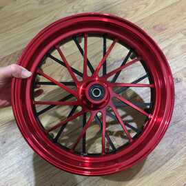 电动车小猴M3 M5,小怪兽12寸满盘刹车盘前轮毂劲战三代目反刹钢圈