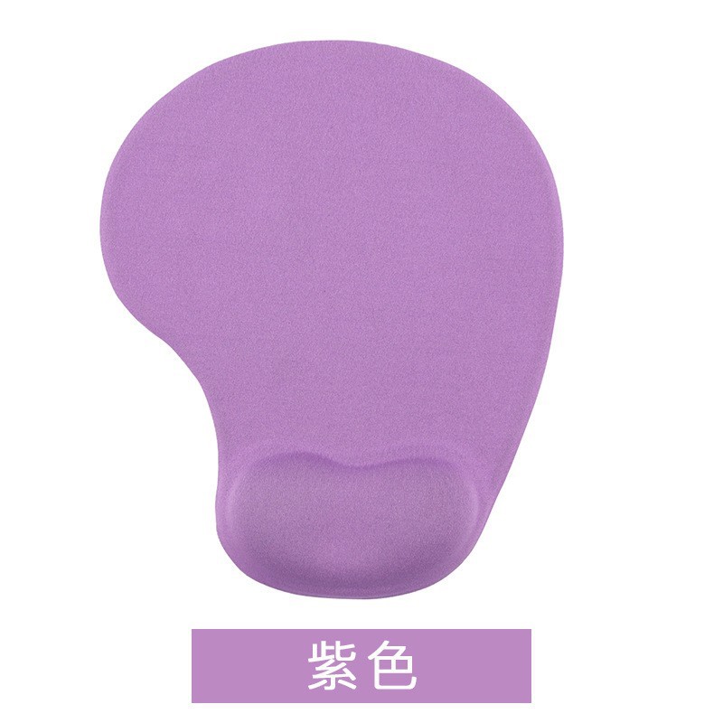 Fabricante en stock alfombrilla de ratón de silicona al por mayor de memoria de esponja portátil pulsera de color sólido Oficina de almohadilla de muñeca fresca