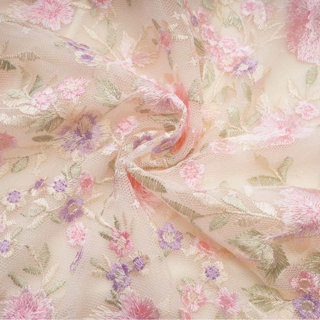New Chinese-style Cheongsam Sweet And Elegant, Slimming, Floral Mesh Bridesmaid Dress, Party Dress_ecoleips.com