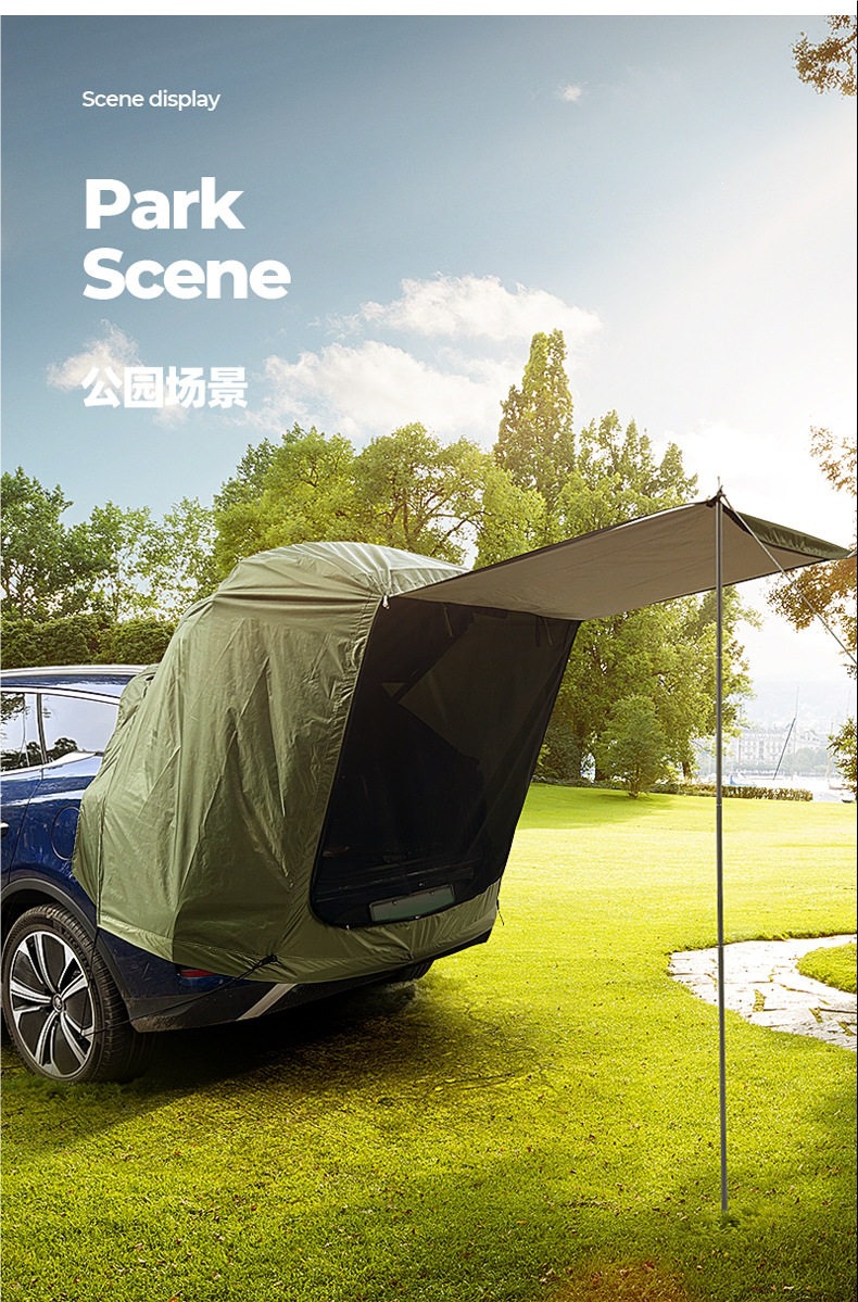 Explorer Outdoor Travel Camping Suv Self-Driving Tour Car Trunk Car Roof Tent Simple Rv
