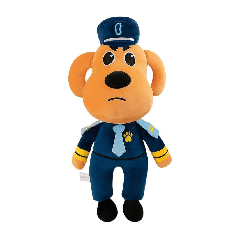 跨境安全警长拉布拉多公仔毛绒玩具杜宾狗摆件抓娃娃机批发|undefined