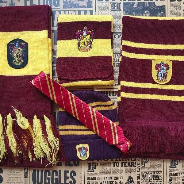 Гарри Поттер Гриффиндор Лев двор шарф перчатки галстук шапка новогодний Косплей Новогодний подарок