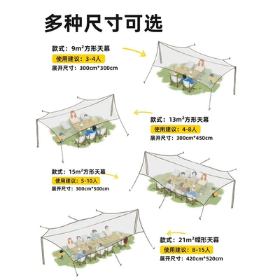 Protection Picnic Car Sunshade — Avtomobil yan çətirləri