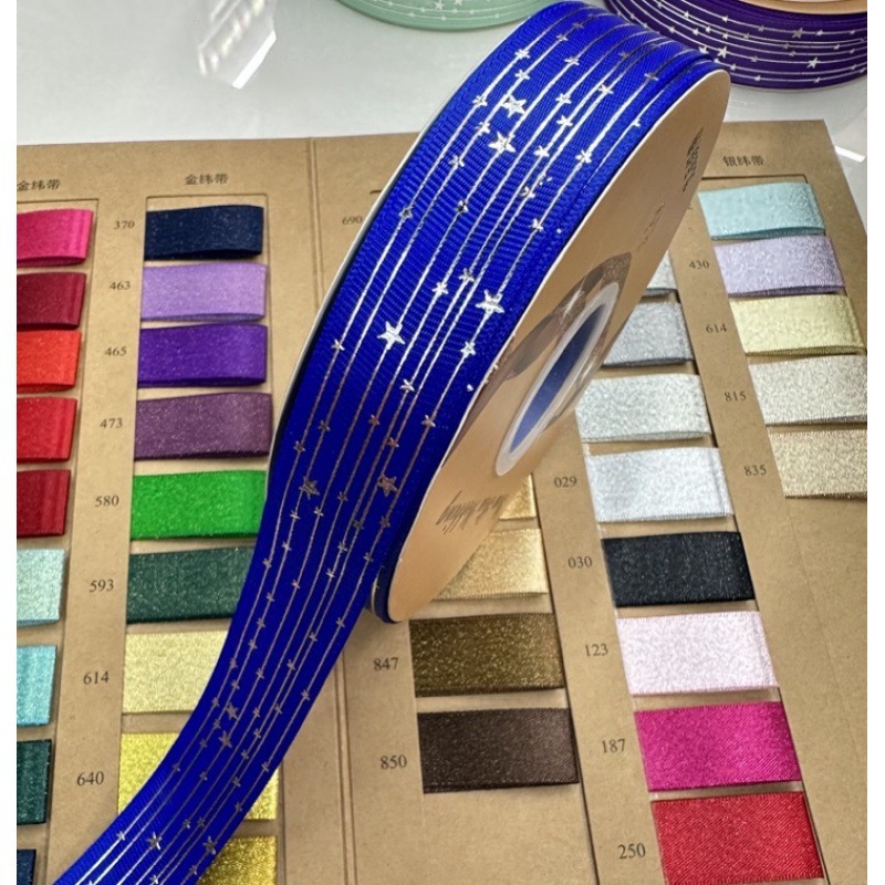 Explosiones transfronterizas estrellas de fijación en caliente galvanizado DIY arco de regalo de fiestas decoración cinta accesorios de ropa