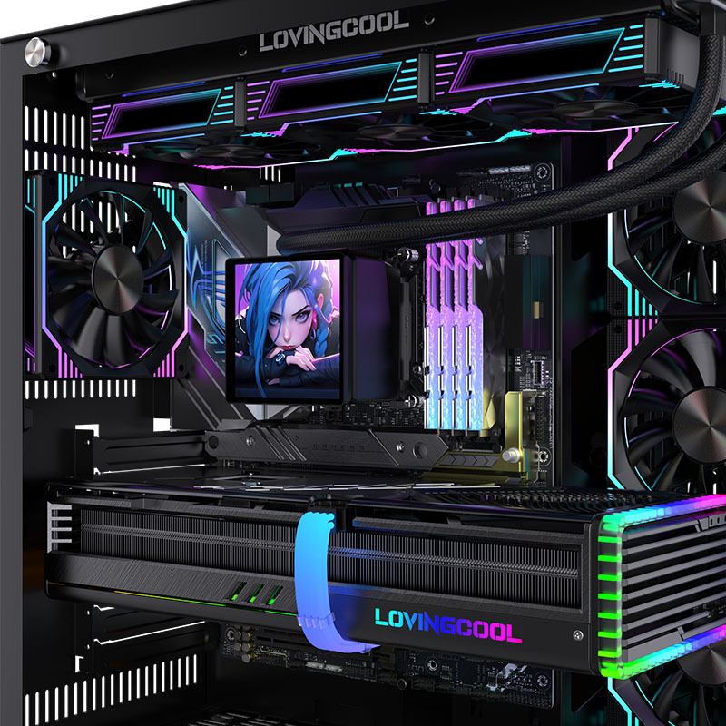 LOVINGCOOL 水冷ラジエーター ARGB オールインワン diy アニメーションスクリーンディスプレイ温度制御 pwm360 水冷|undefined