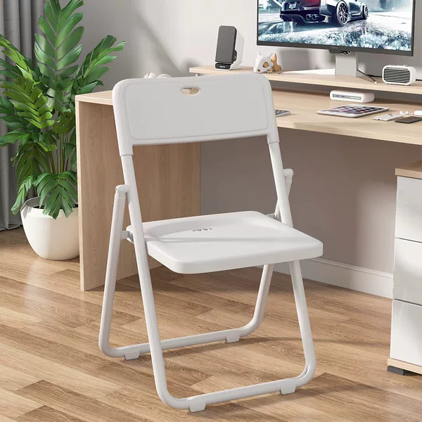Folding Chair for Small Apartments, Simple Dining Chair, Foldable and Easy to Store, Home Study Office Chair, Simple Study Stool