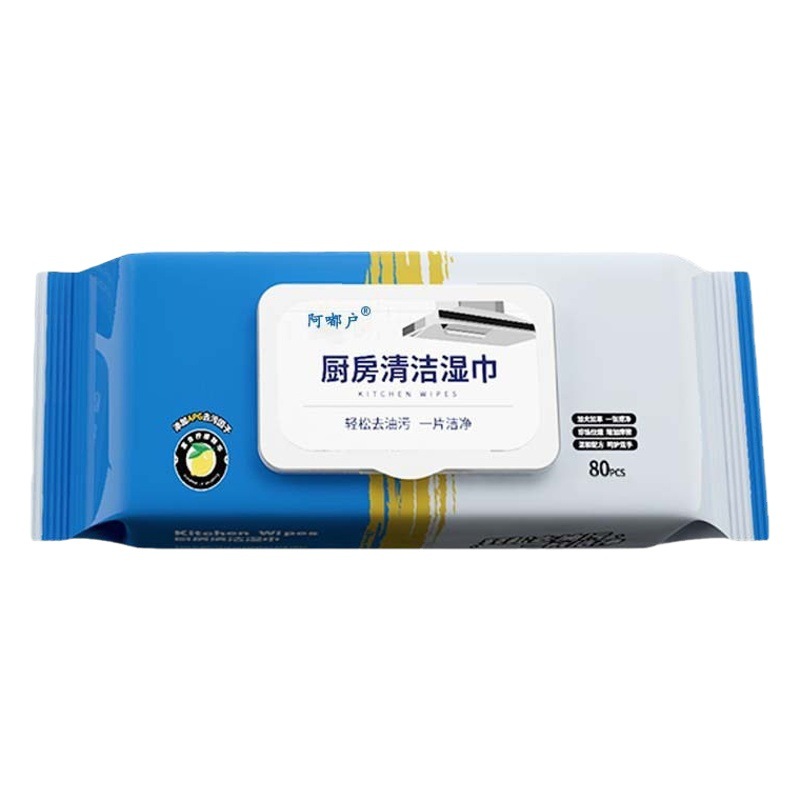 Toallitas húmedas de cocina aceite fuerte eliminación de tejido húmedo hogar limpieza desechable aceite pesado eliminación ventilador de cocina tejido húmedo fábrica