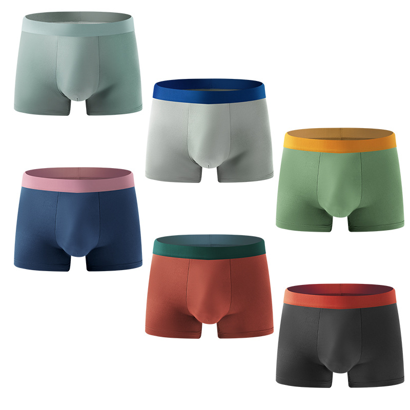 Comercio exterior transfronterizo hombre calzoncillos de invierno transpirables cómodos pantalones cortos de cuatro esquinas de color sólido pantalones grandes