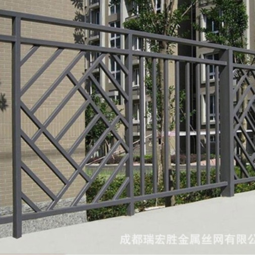 成都镀锌喷塑铁栏杆  铁艺栏杆 艺术围墙护栏 烤漆栏杆