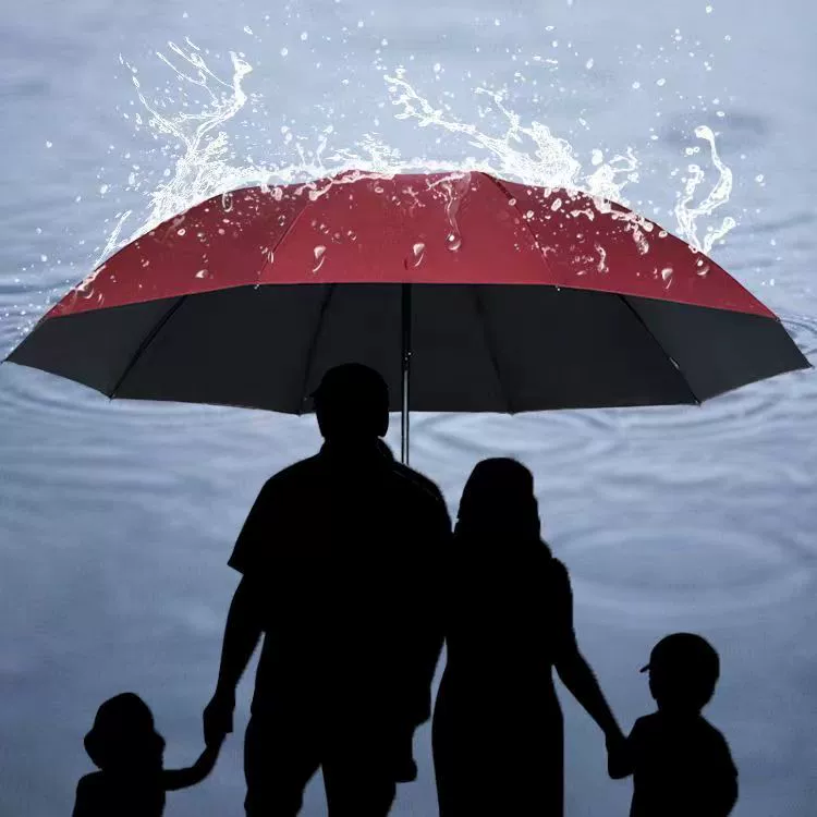 Десять костей ручной прямой край виниловый солнцезащитный крем УФ-зонтик зонтик складной зонтик солнечный зонтик зонтик рекламный логотип