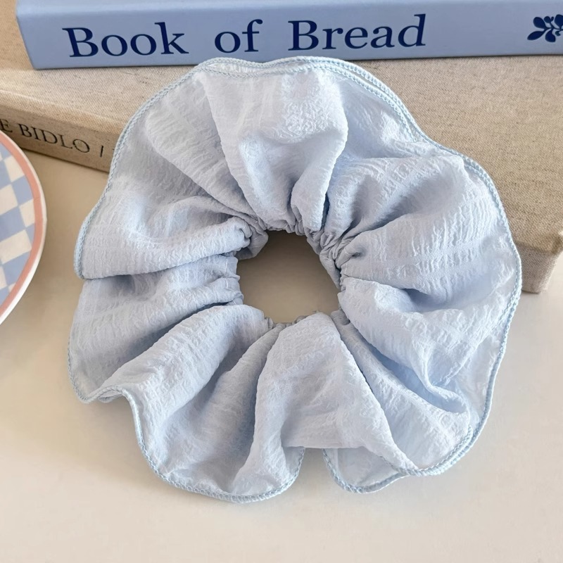 Cuerda para el cabello de intestino grueso azul para niños Cuerda para el cabello de encaje dulce para niñas