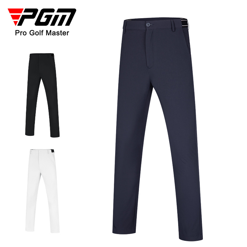 Quần thể thao golf nam dài ống suông vải co giãn PGM — KUZ136-Màu đen, KUZ136-màu xanh hải quân, KUZ136-màu trắng, KUZ136-màu đỏ