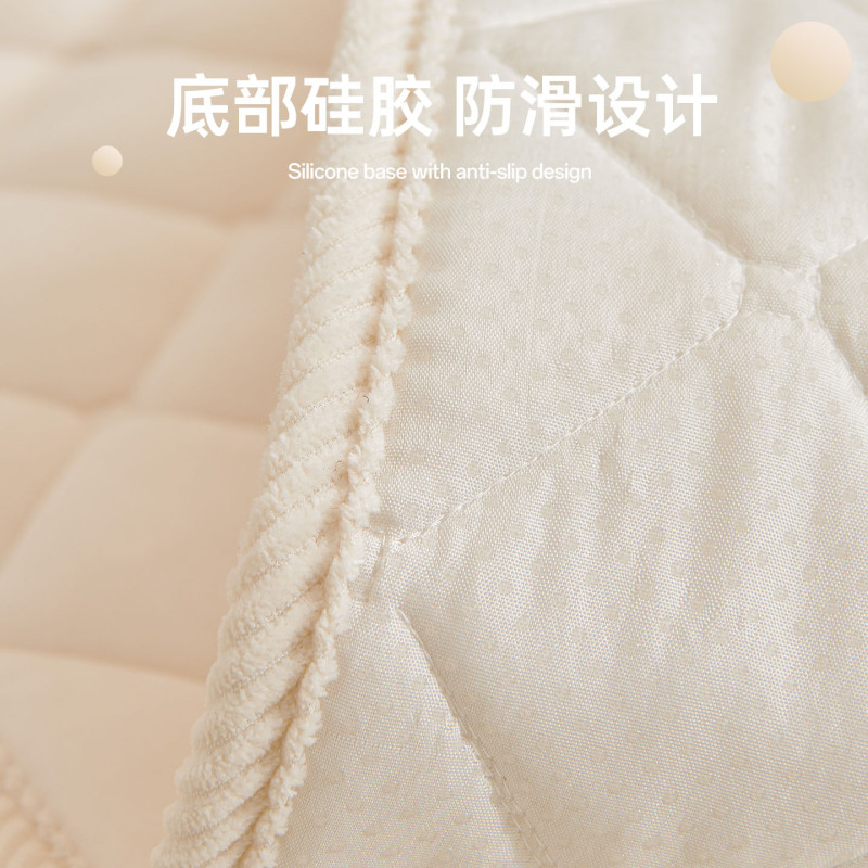 跨境专供奶油风加厚水晶绒沙发垫2025新款秋冬款防滑一片式坐垫子|undefined