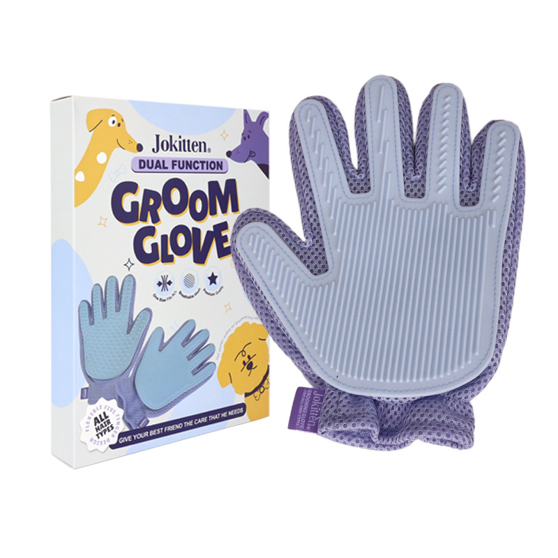 Guantes de baño para mascotas de doble uso guantes de masaje para gatos para eliminar el pelo flotante para perros peines para gatos guantes para gatos image 7