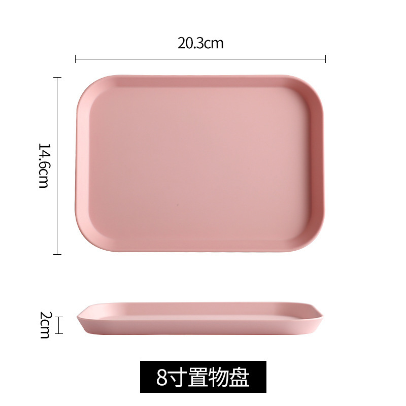 Insトレー北欧風茶盤客間カップ盤家庭用レストラン長方形放水カップ盤果物メラミン盤|undefined