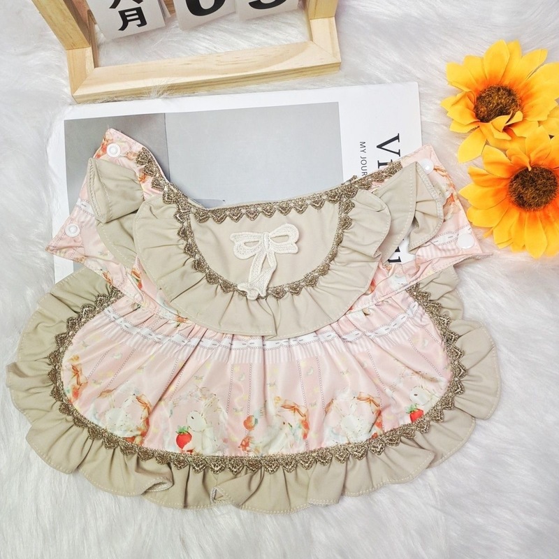 犬服春夏猫プリンセスドレス高精細ロリータ金縁ウサギ小型犬テディビションペット|undefined