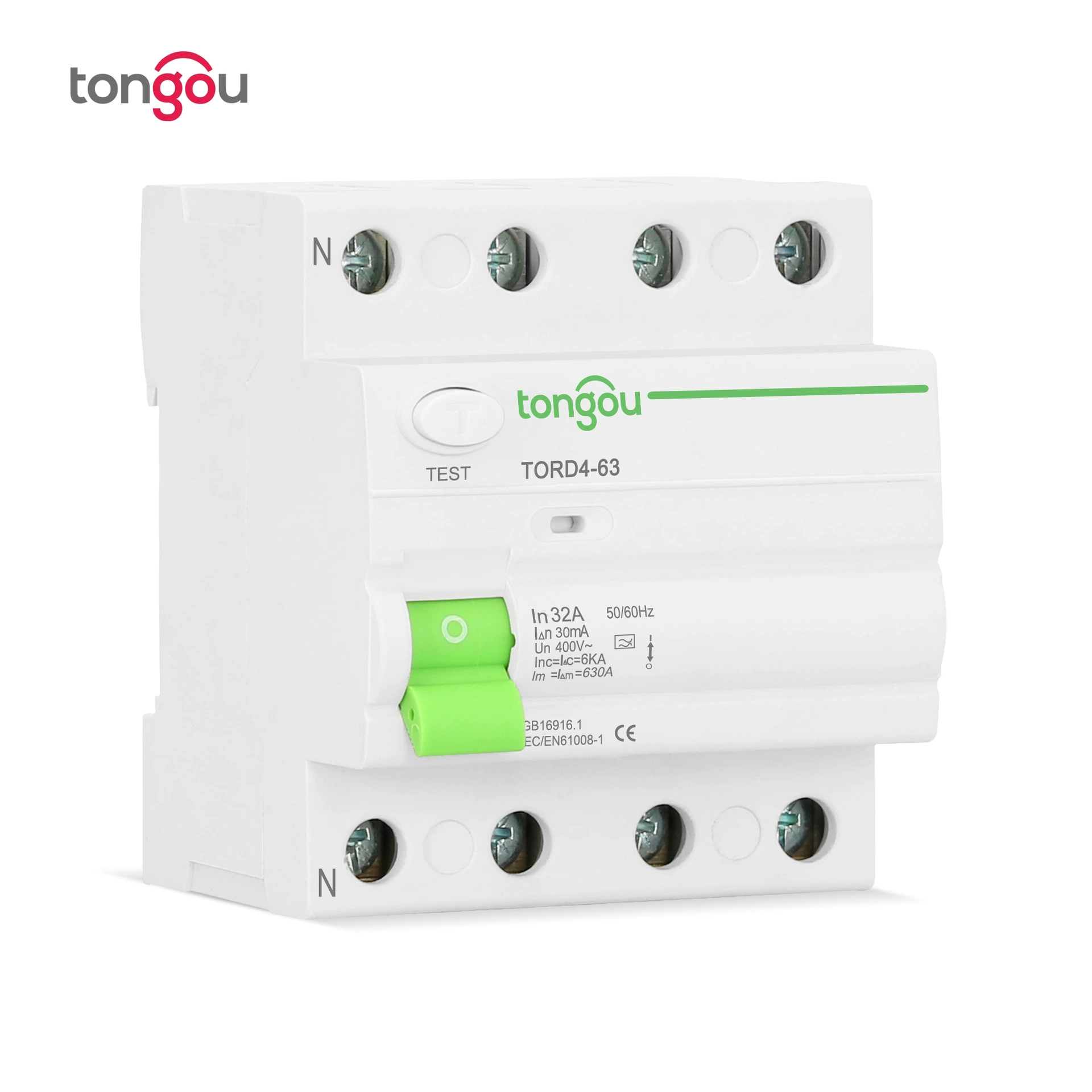 Type A leakage circuit breaker 4P63A leakage protection switch RCD remaining current mobile RCCB cross -border
