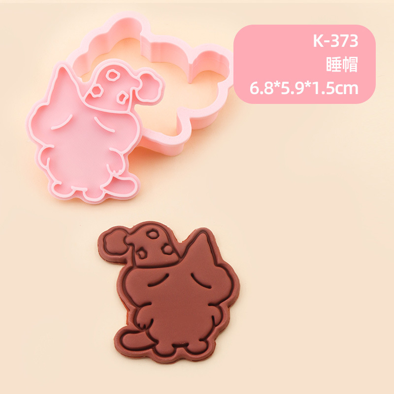 Molde de galletas de gato siamés de barro de frijol pequeño Dibujos animados lindo modelado de expresión gatito galleta DIY fondant horneado hogar