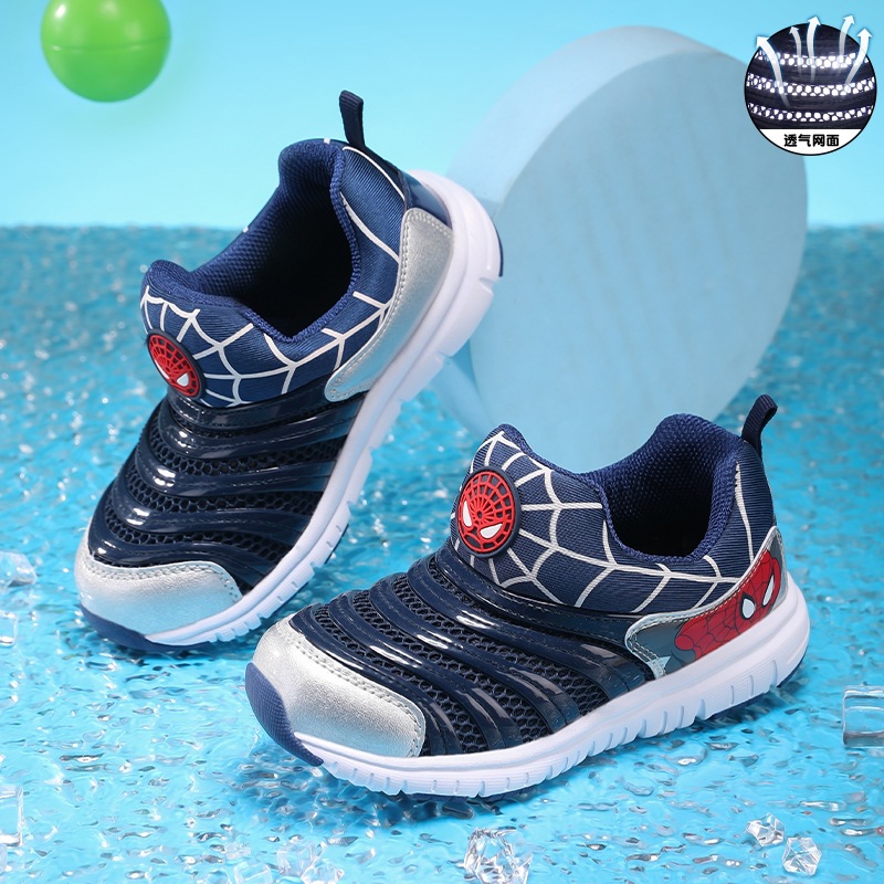 Zapatos infantiles de oruga primavera y verano nuevos zapatos transfronterizos transfronterizos de malla transpirables suaves zapatos deportivos para niños pequeños y medianos zapatos de bebé