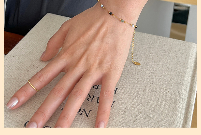 Geometric Pattern Wholesale Jewelry Simple Style Geometric Titanium Steel Plating Bracelets Necklace