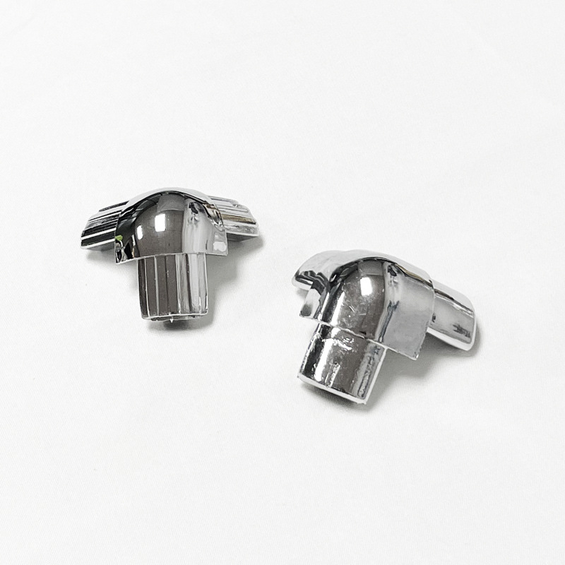 Manufacturer Wholesale Luggage Hardware Accessories Plastic Three-Way Aluminum Box Connection Accessories Chrome Three-Way Three-Way Connector