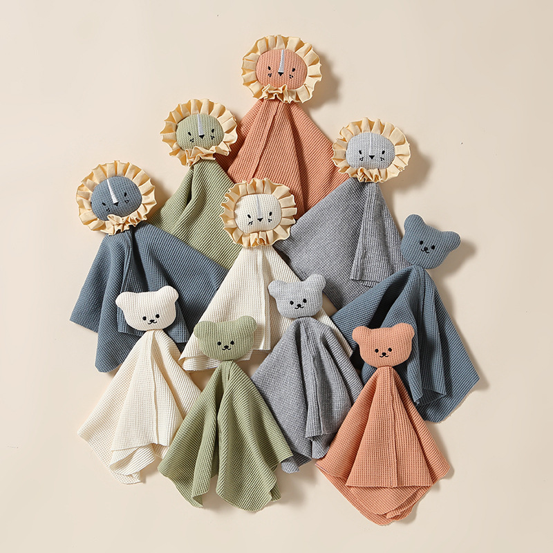 Baby Comfort Towel Plush Toy Baby Holding Sleep Doll Doll To Coax Sleep Artifact Can Be Chewed Into The Mouth Hand Puppet
