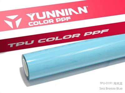 factory wholesale cross-border direct sales, Auto Color Change Film - tpu-sea-breeze-blue-dual-use-for-wet-and-dry-surfaces-15215m