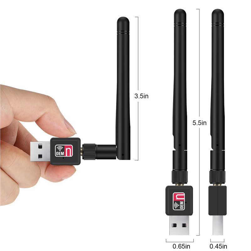 usb wifi 150M迷你无线小网卡路由信号接收器RTL8188外置天线7601|undefined