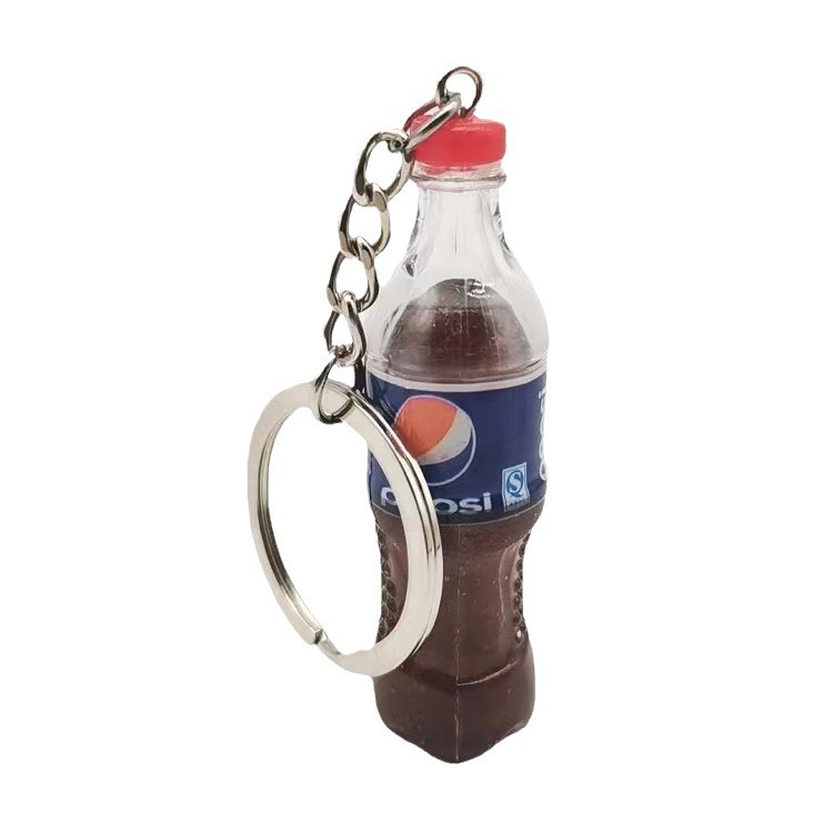 かわいいミニコーラフェンダー飲料瓶缶キーホルダーカップルバッグ自動車ストラップ小プレゼント|undefined