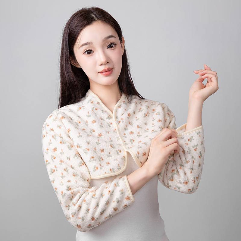 月子坎肩保暖中老年肩周防寒产妇坐月子披肩护肩颈椎孕妇长袖外套|undefined