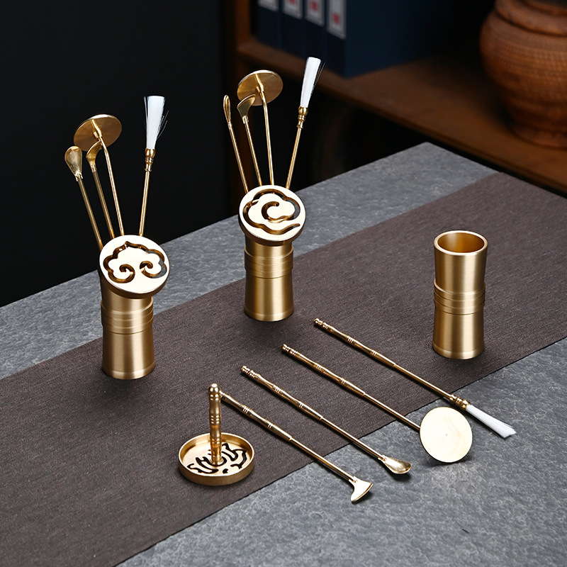 篆香香薰炉套装铜器打拓新手入门沉香檀香粉制作香印香道香具用品