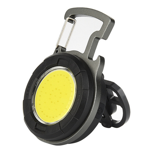 Outdoor camping light emergency multi-functional portable USB mini keychain light high brightness COB repair light work light