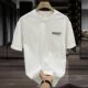 Teenagers Short-sleeved T-shirt Boys 12-15 Years Old Middle School Students' Cotton Top Clothes 13 Trendy Letter Printing Summer Clothes