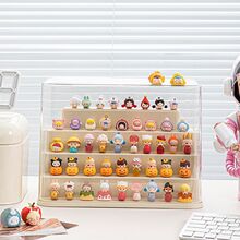 萌粒盲盒展示架收纳防尘乐高摆件手办展示柜家用透明亚克力展示盒